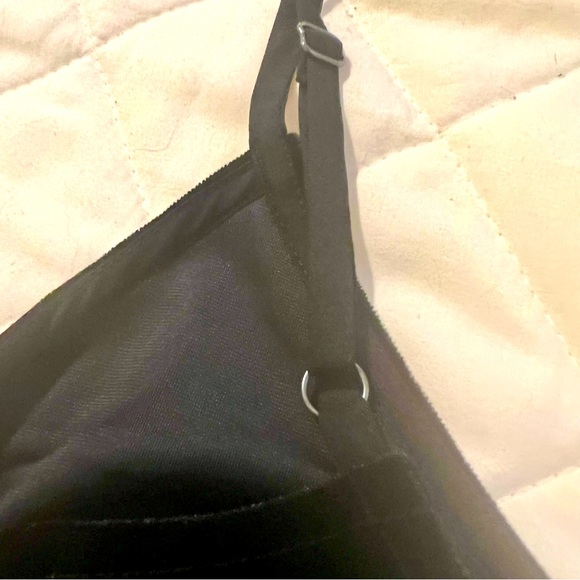 NWT! GAP Velvet Classic Midi Slip Dress size XS in black - Picture 10 of 10